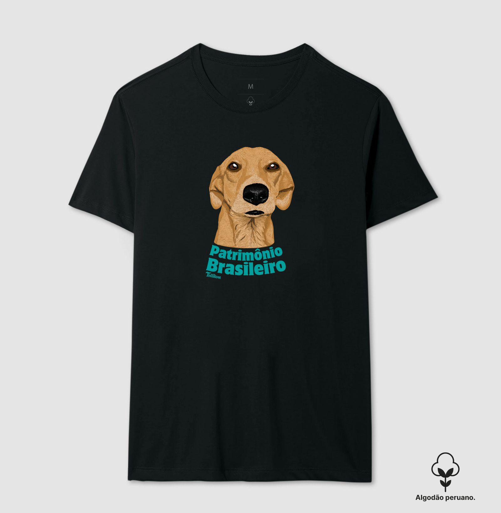 Camiseta de Algodão Peruano "patrimônio brasileiro"