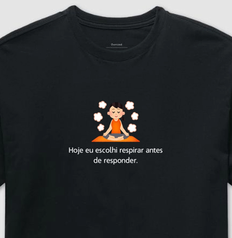 Hoje eu escolhi respirar antes de responder.