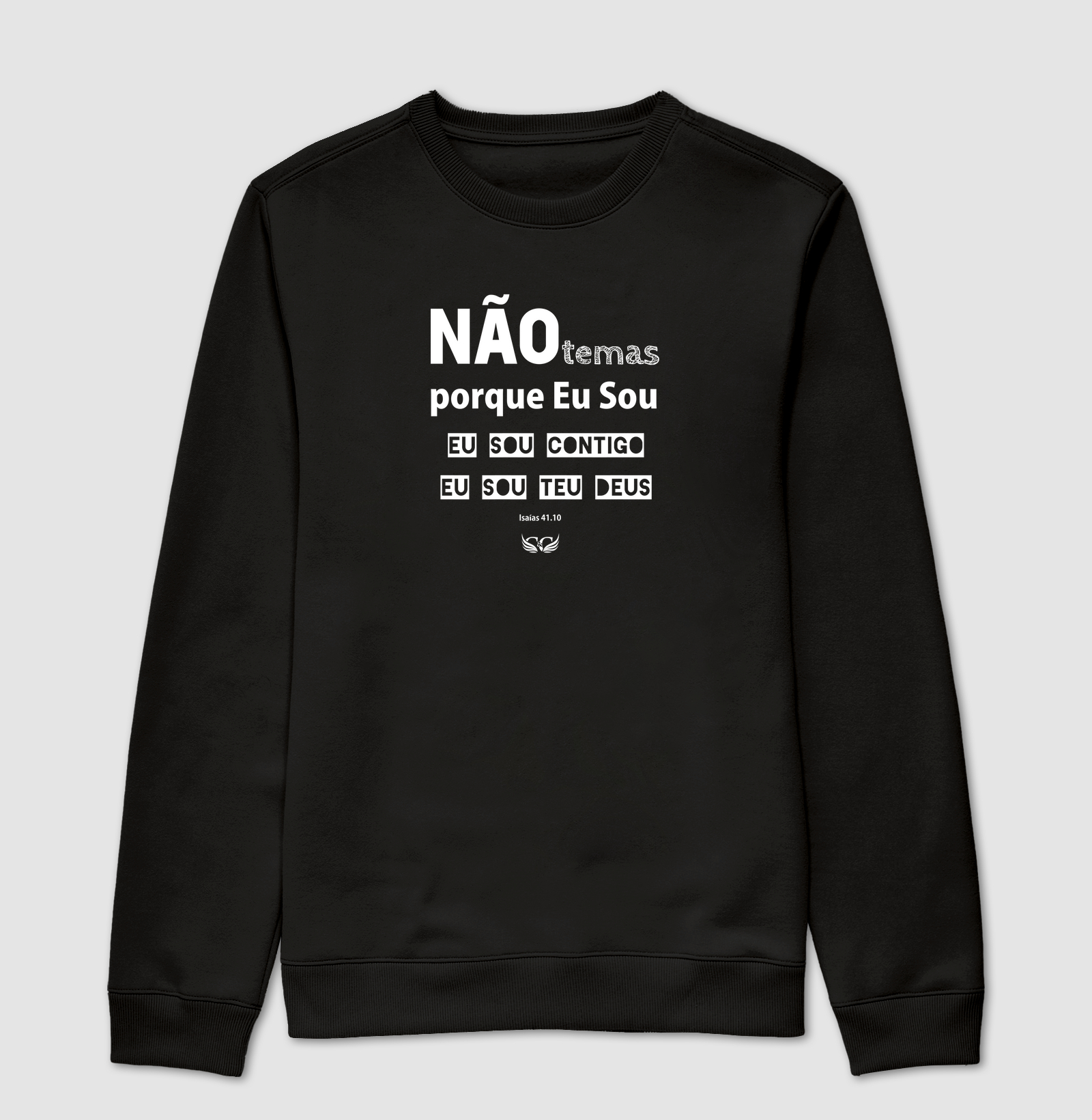 Camiseta Personalizada Não temas porque Eu Sou contigo. Isaías 41.10