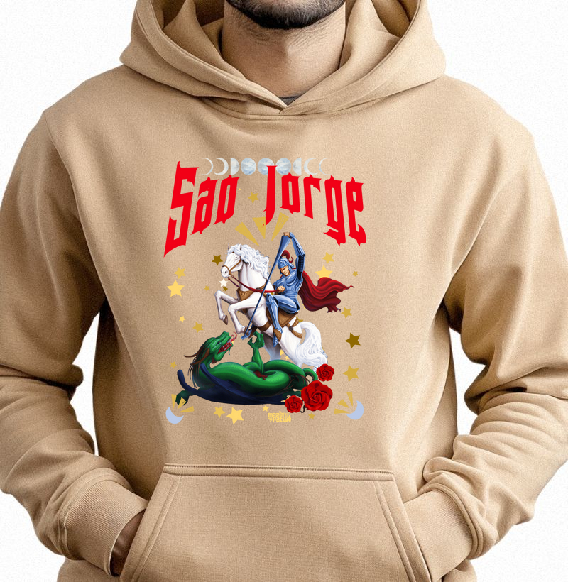 Hoodie Moletom São Jorge Estrelas Maria Patuá