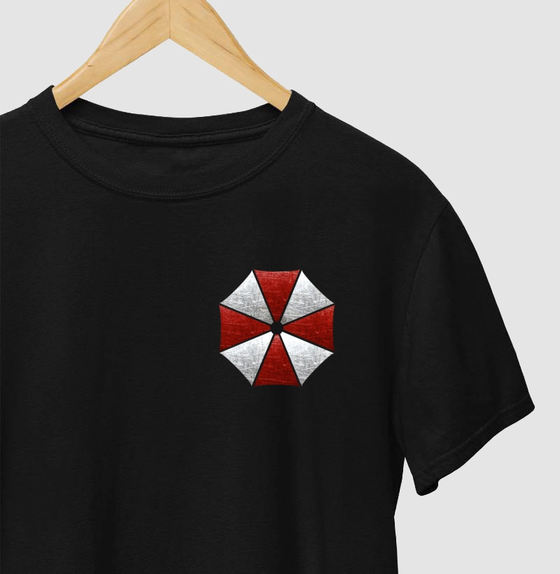 Camiseta Gamer Simbolo Vermelho e Branco
