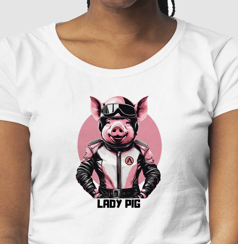 LADY PIG - BCO FUNDO COLOR - FEM