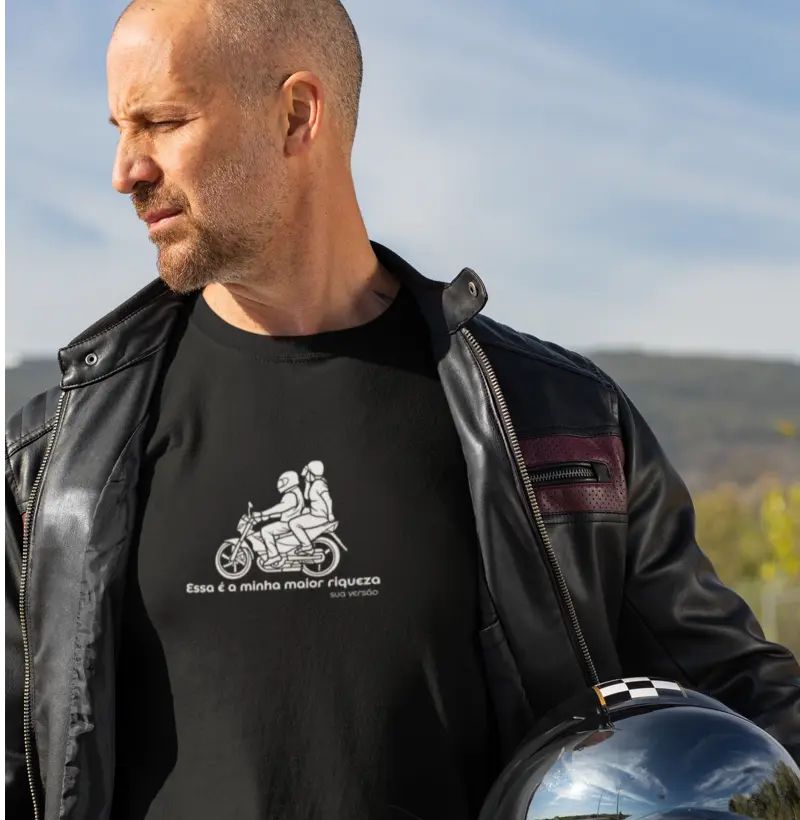 Camiseta para os parceiros de moto | Essa é a minha maior riqueza