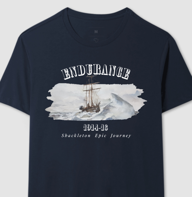 Camiseta Endurance - Shackleton Epic Journey - Azul Marinho