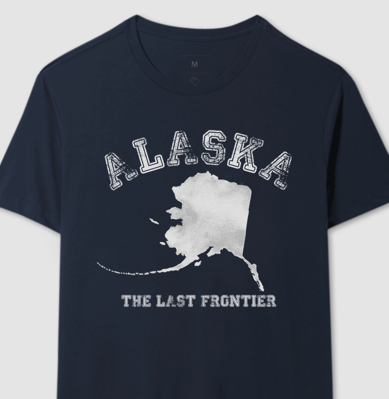 Camiseta Alaska - The Last Frontier - Azul Marinho
