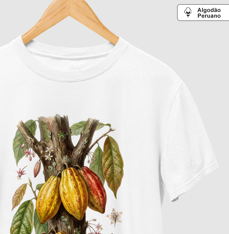 Camiseta Premium Cacau | Coleção Aquarela Nativa