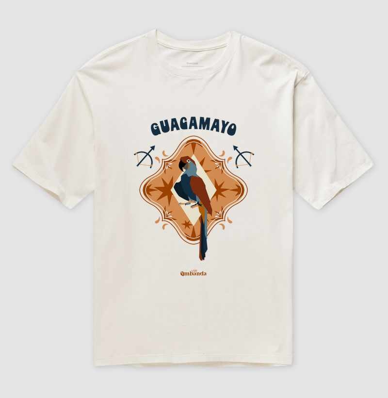 Camiseta Oversized - Guacamayo