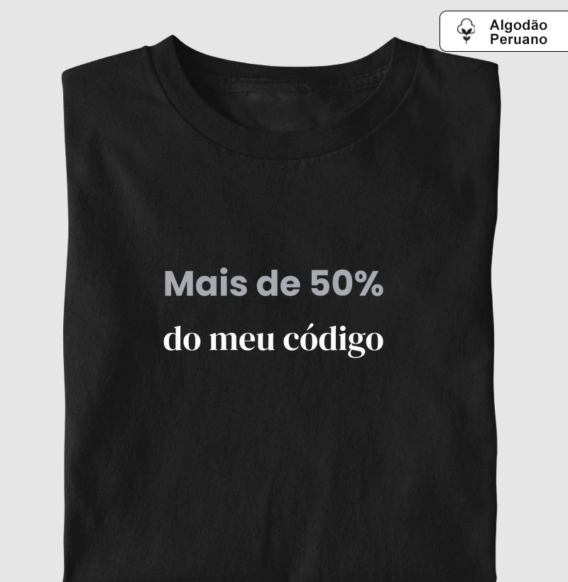 Camiseta código 50/50