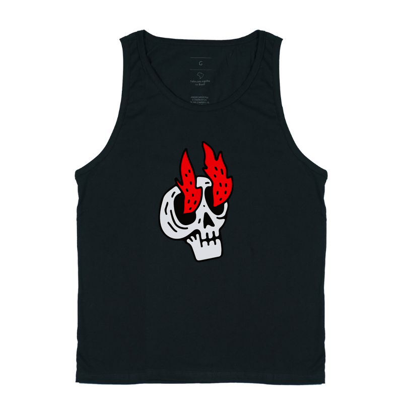 SKULL IN FIRE