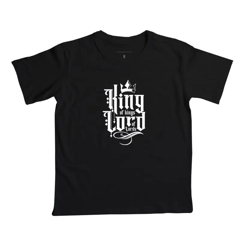 Camiseta Infantil Apocalipse 19 16 Algodão