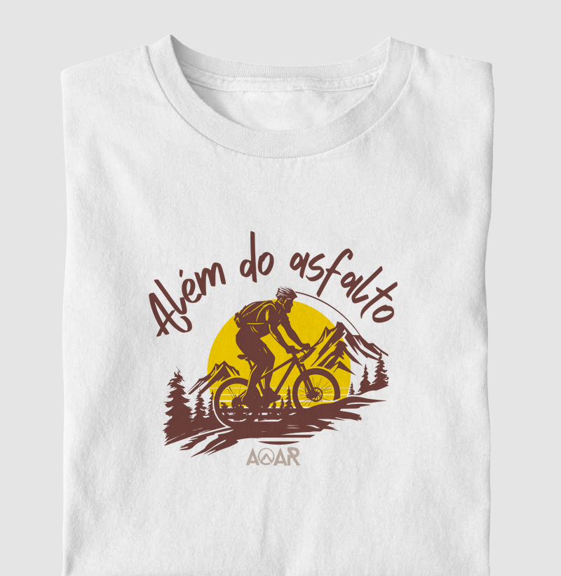 Camiseta além do asfalto