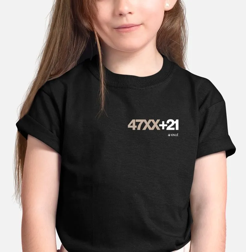 Infantil - 47XX+21 - Representação de exame cariótipo Síndrome de Down