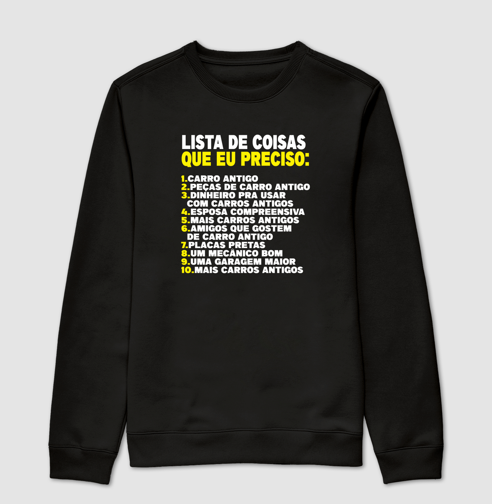 LISTA DE COISAS QUE PRECISO