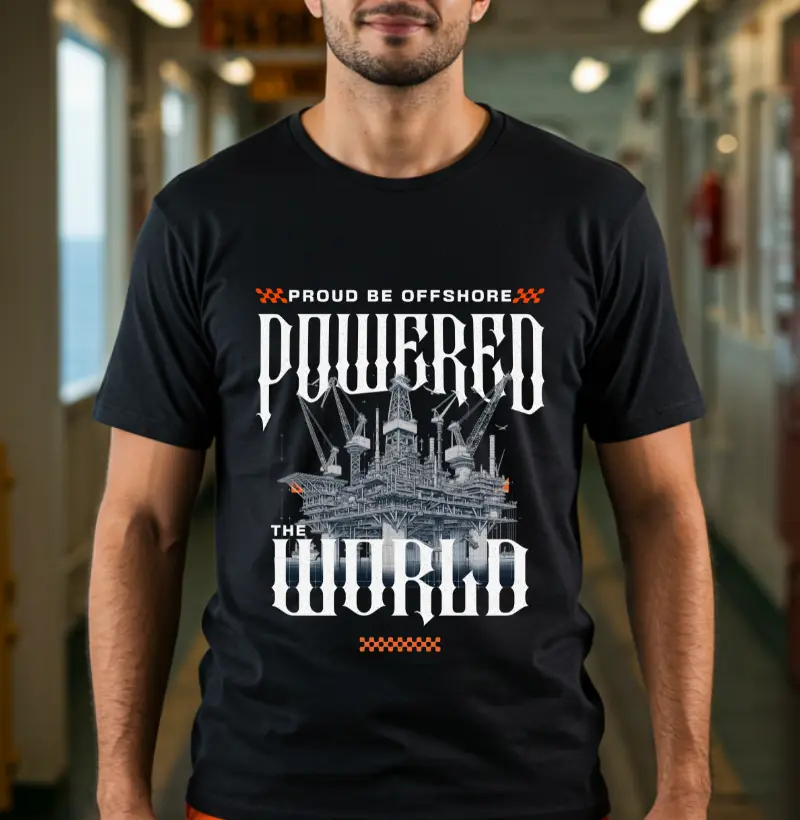 Camiseta Unissex 100% Algodão - Proud to be Offshore