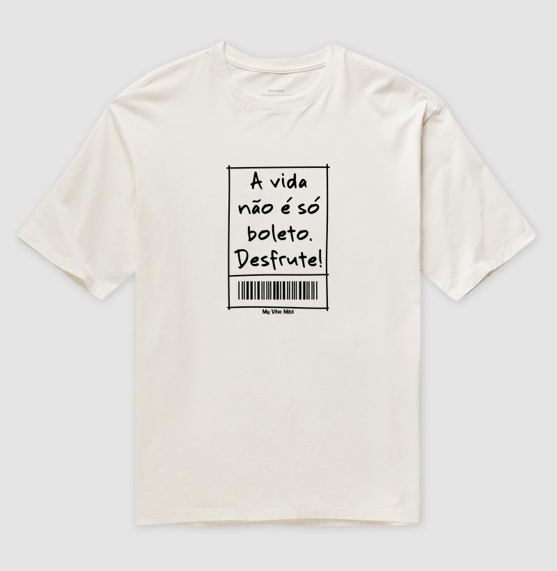 Camiseta Oversized - Boleto