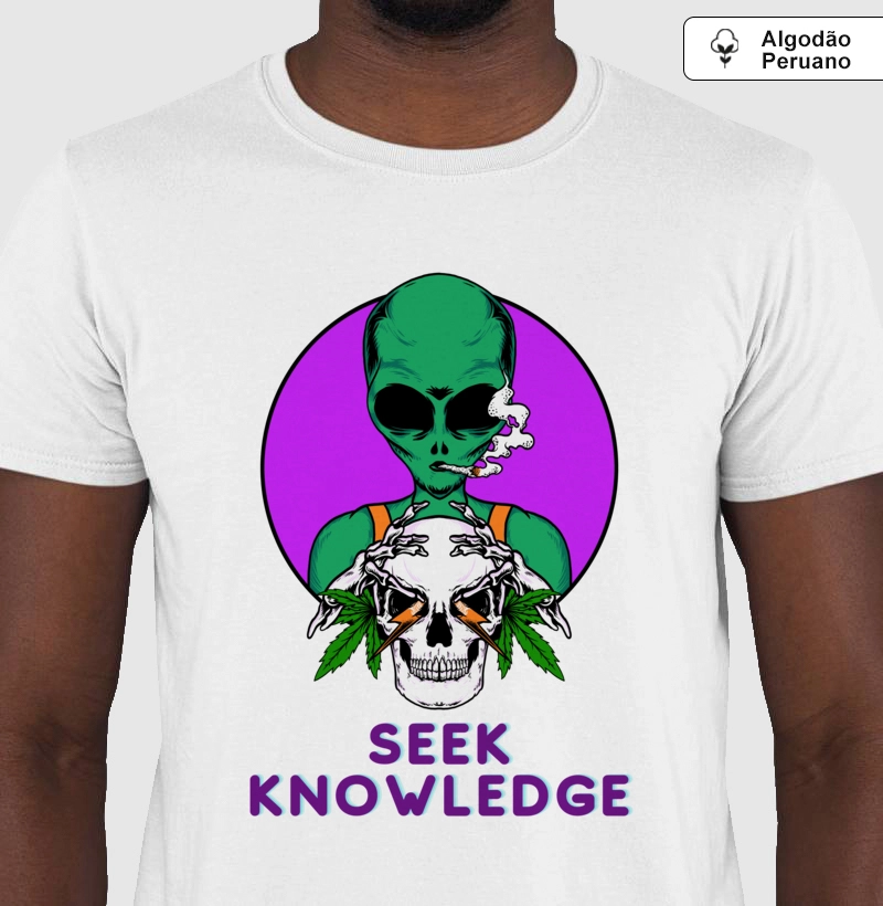 Camiseta Algodão Peruano Sábio Universal