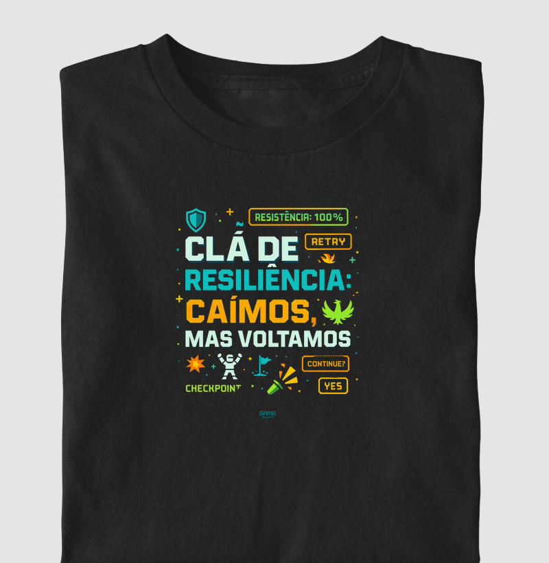 ClaPhrase Clã de Resiliência Caímos Mas Voltamos