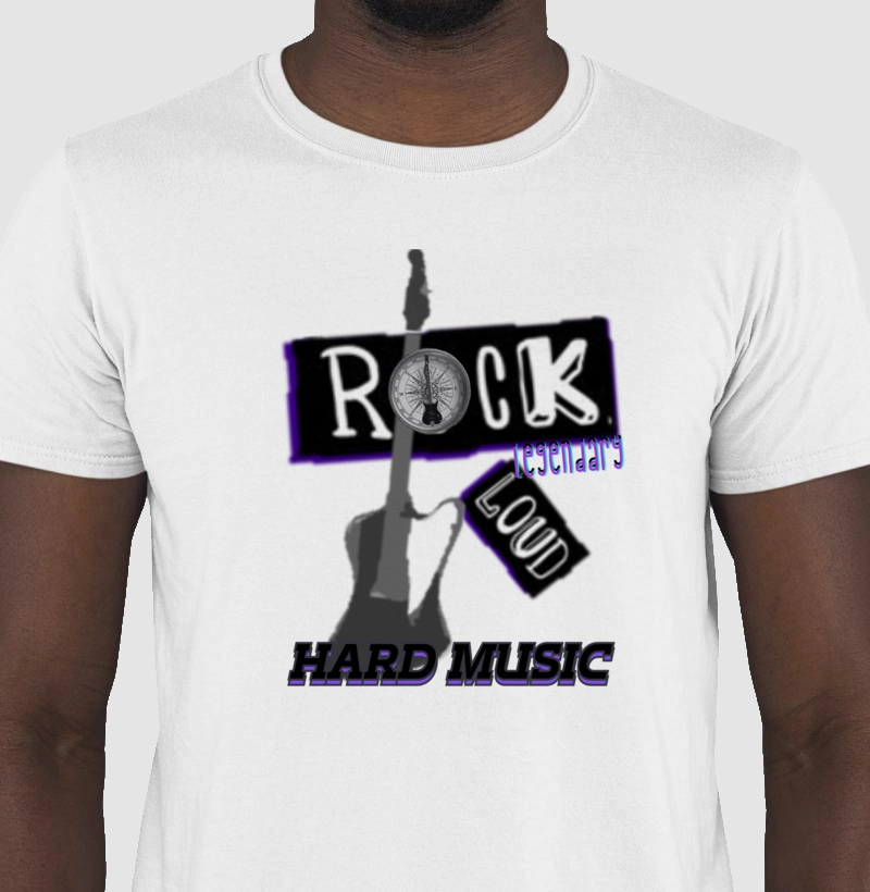 camiseta norteados pelo rock guitarra hard music