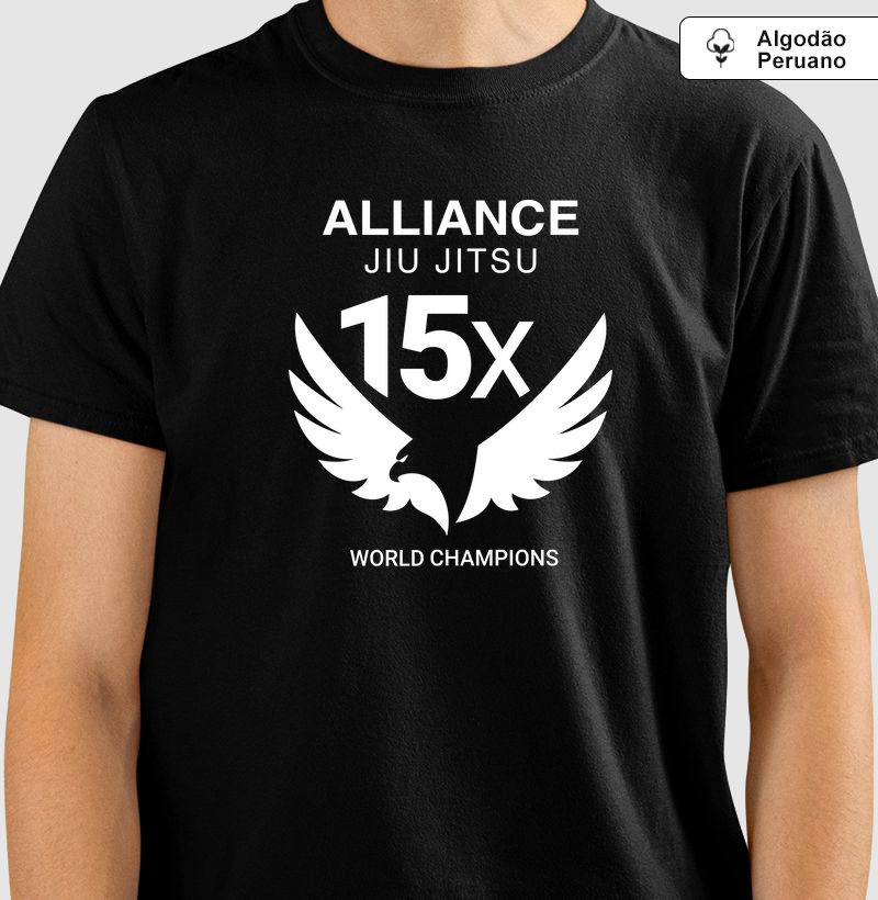 Camiseta Adulto 15x World Champions I Branco