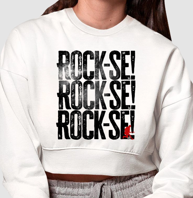 Moletom Cropped Rock-se!