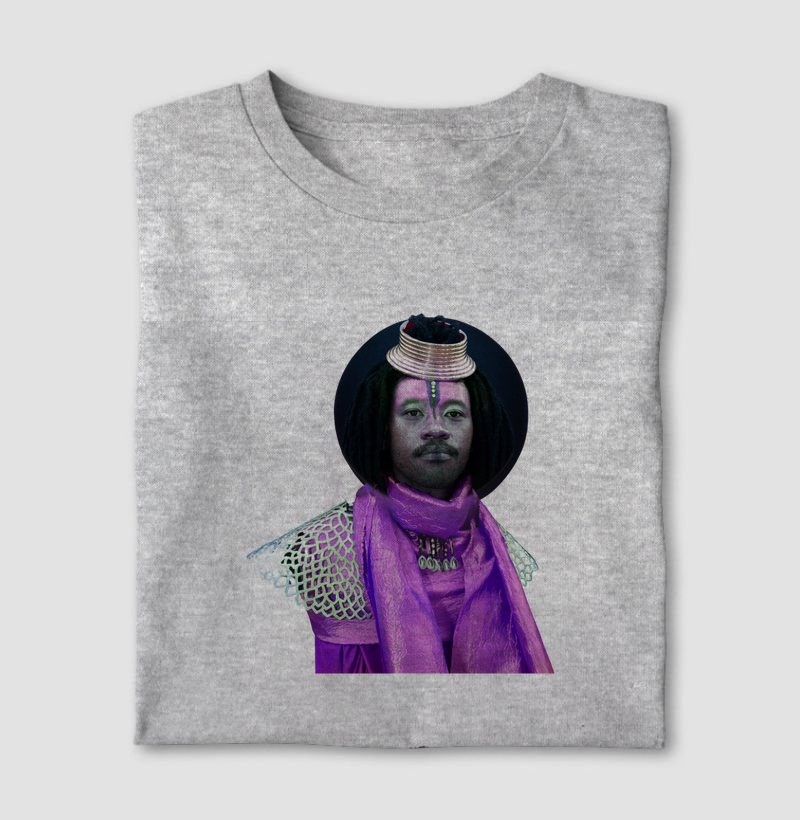 Camiseta Original Afrofuturista Argola Cabeça