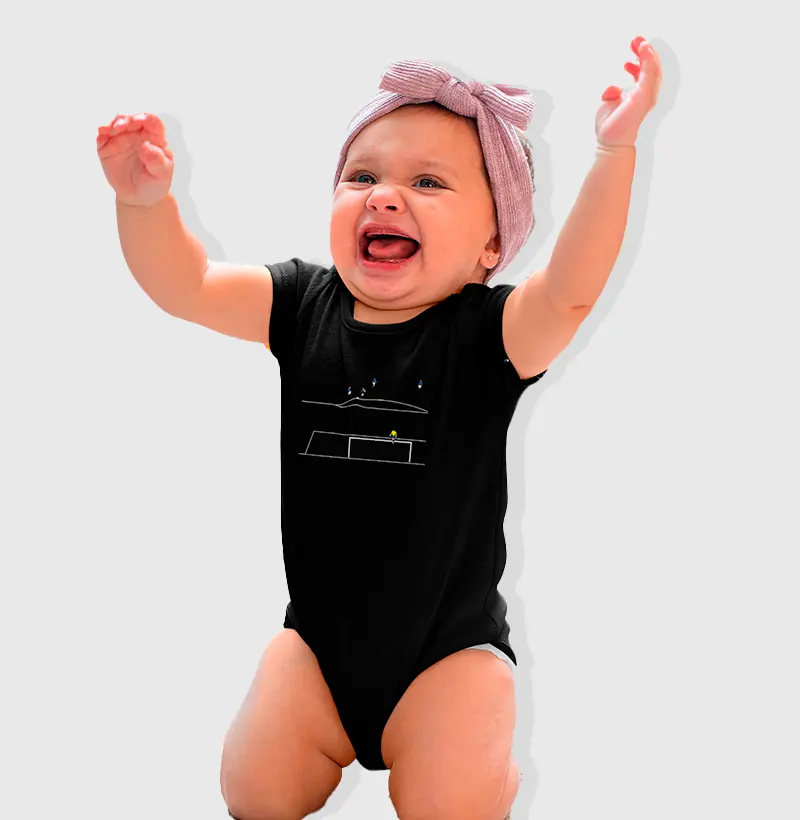 Momentou Body Infantil Gol de Costas na Goleada