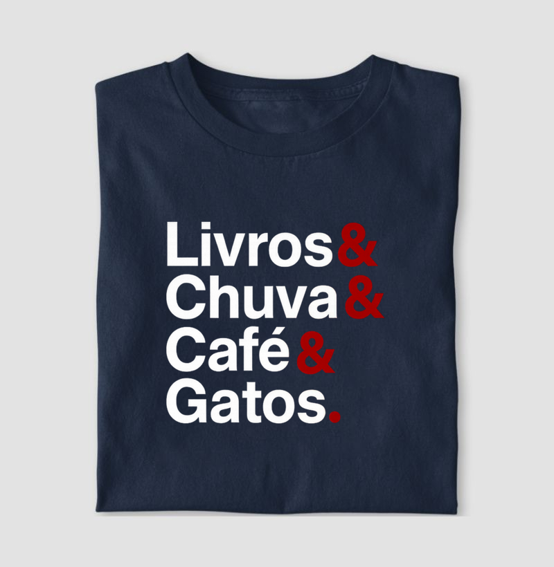 Livros & Chuva & Café & Gatos.