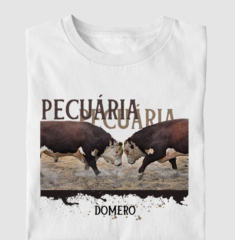 camiseta infantil pecuária touros