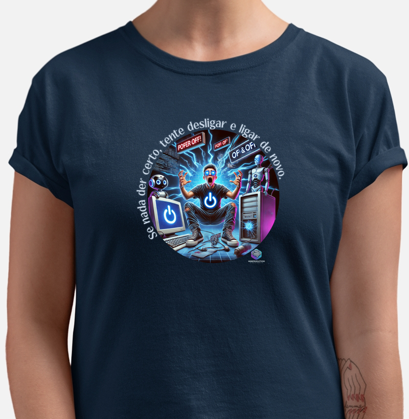 Camiseta Básica Se nada der certo... v2 MindProductions