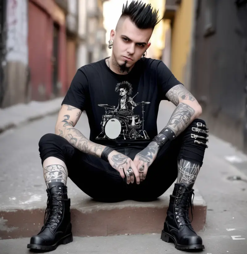 Camiseta Reserva Ink - Baterista Punk