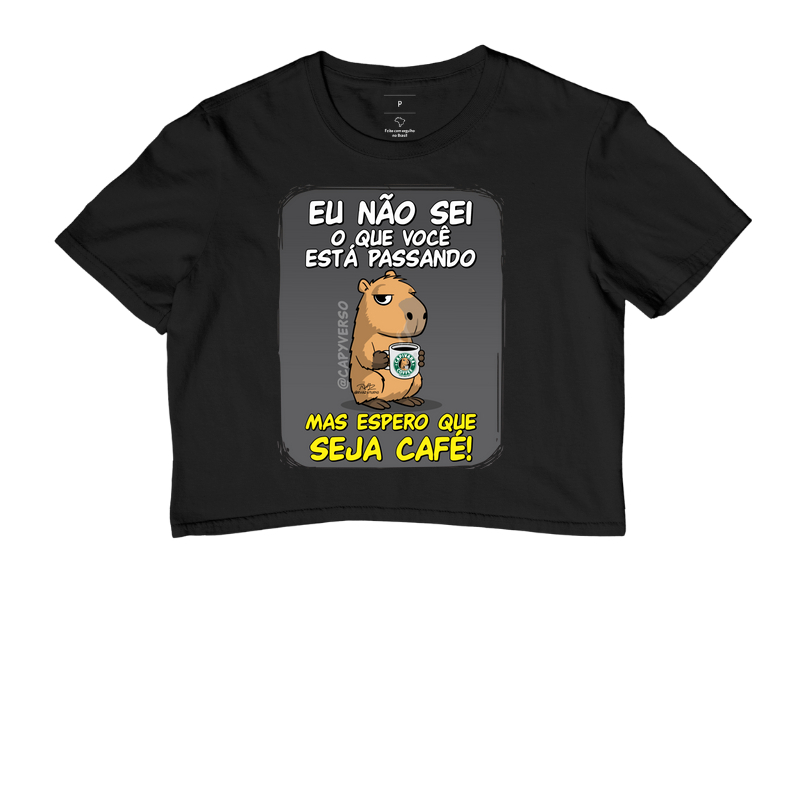 Camiseta Capivara Seja Café