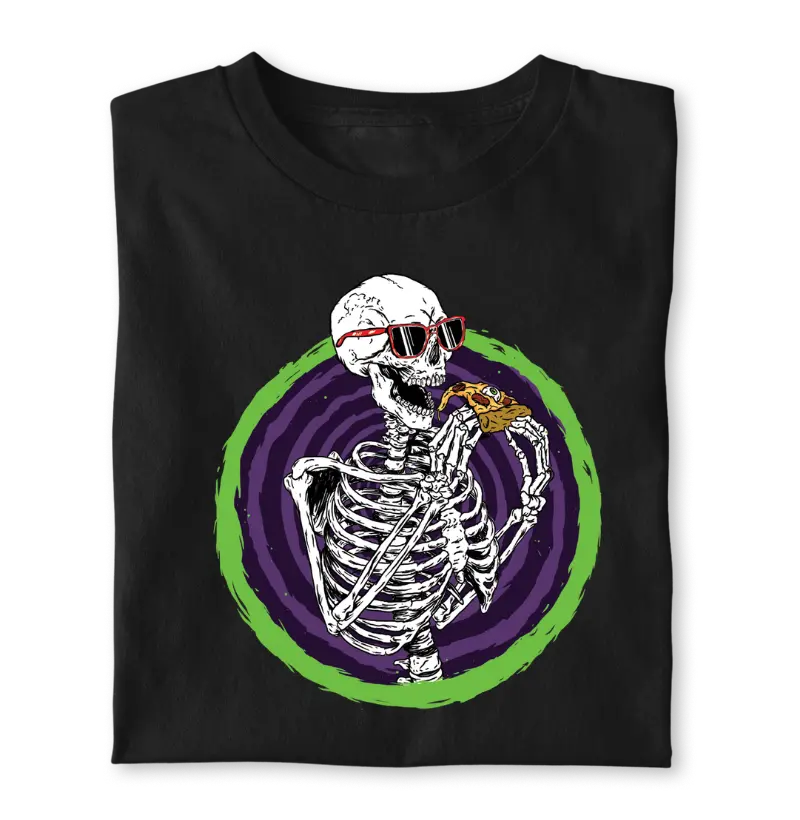 T-shirt Pizza Skull Tee