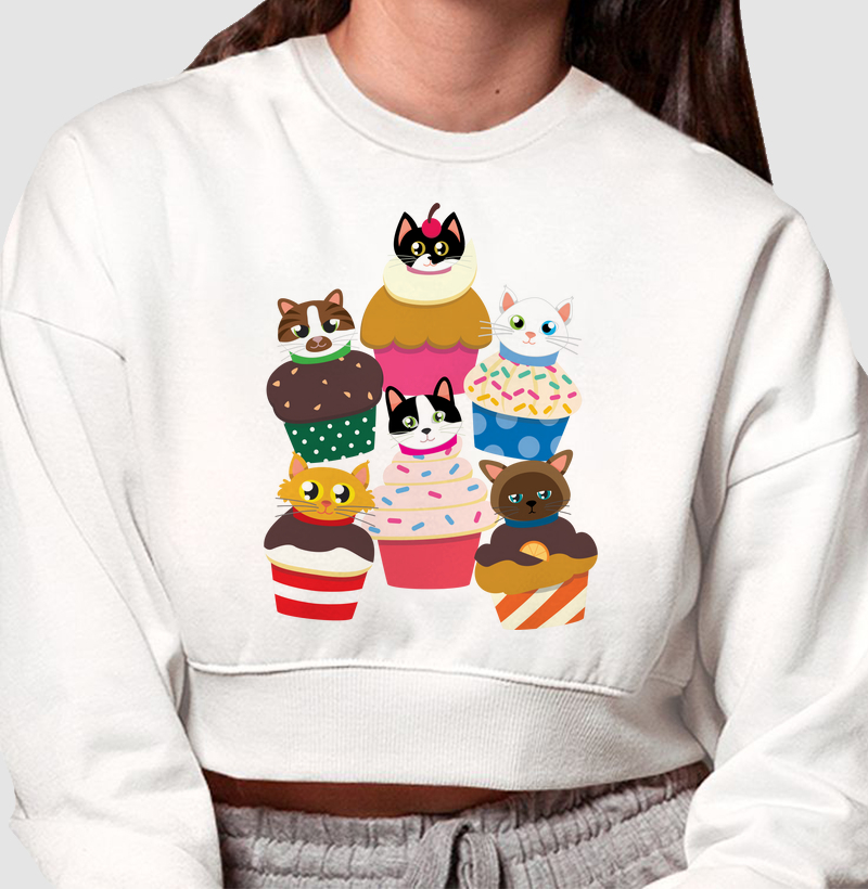 Moletom Cropped Delicinhas