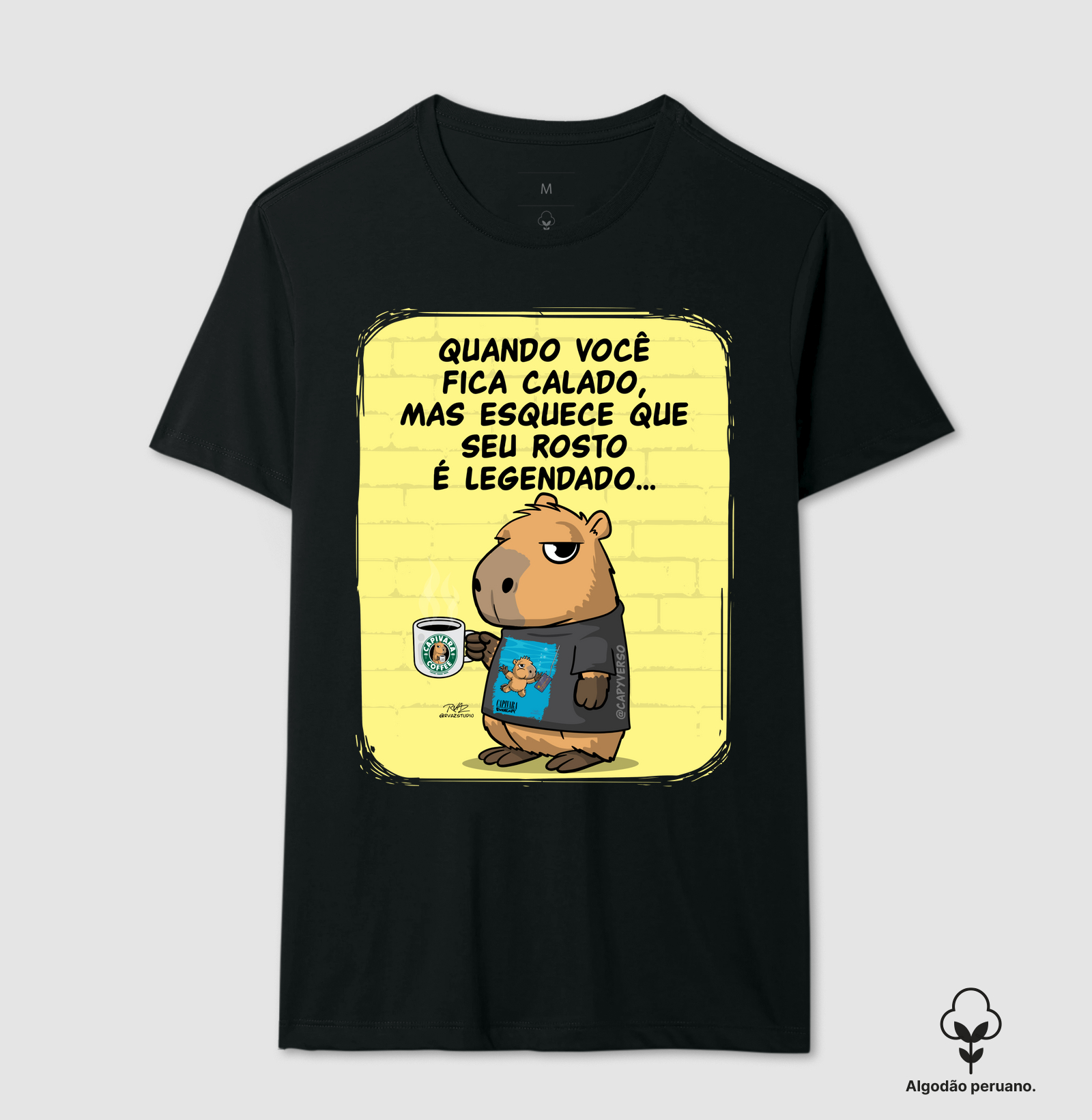 Camiseta Capivara Legendado