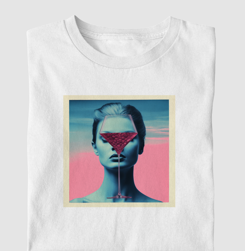 Camiseta Elegância em Tons de Vinho
