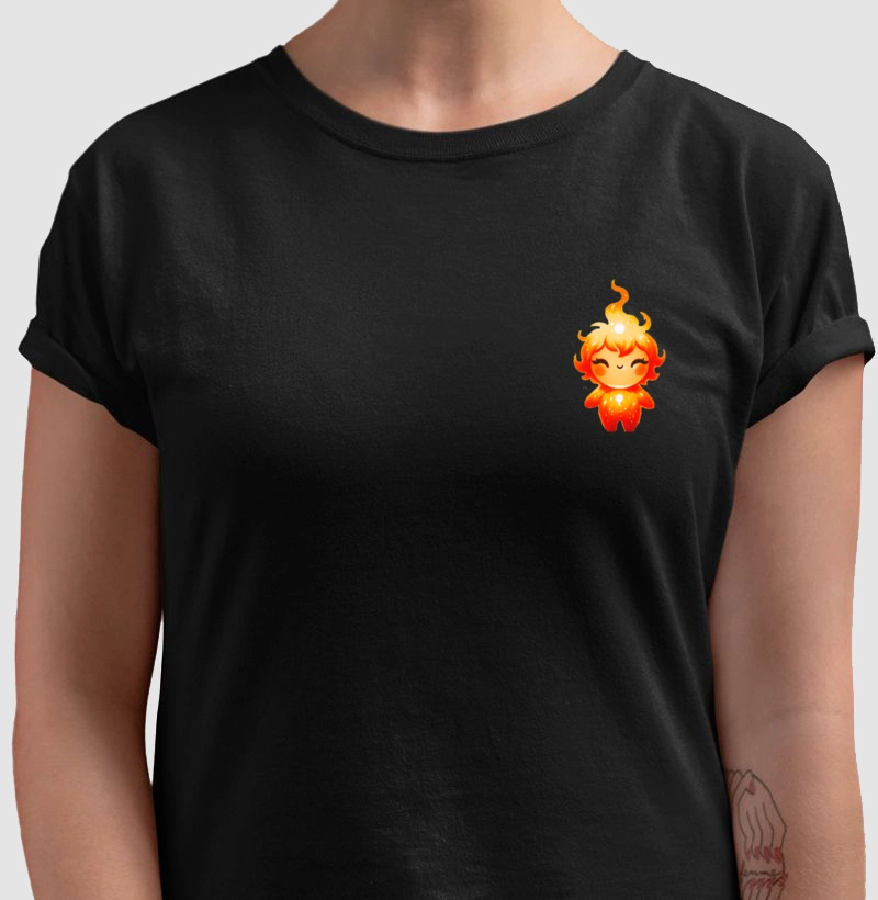 Camiseta Mini Duende de fogo