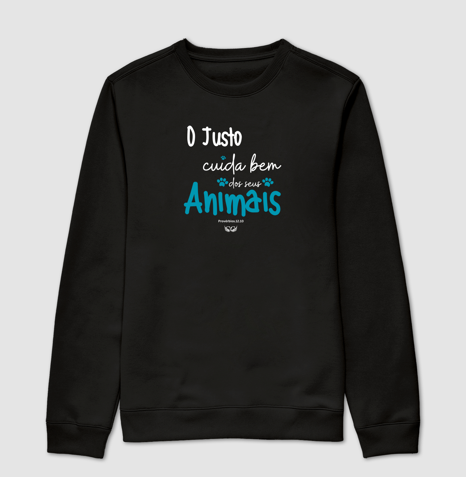 Camiseta Personalizada O justo cuida bem dos seus animais. Pv 12.10