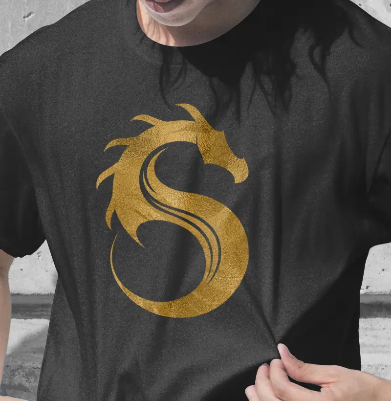 Camiseta Saddam Tattoo House Golden Dragon