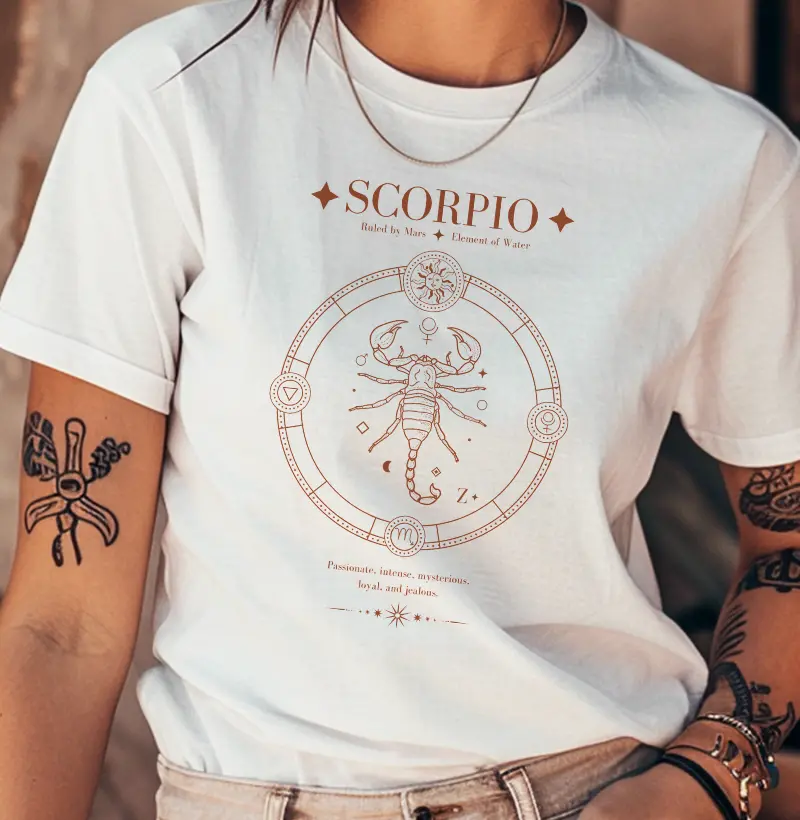 Camiseta Signos ESCORPIÃO - SCORPIO ICONS