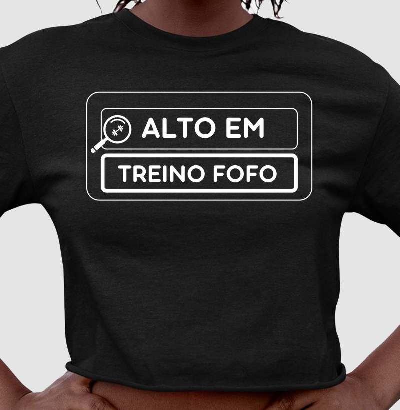 Alto em treino fofo