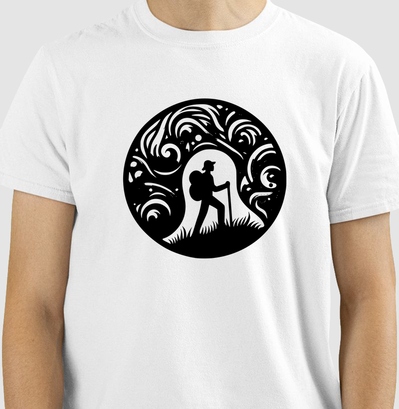 Camiseta Caminhada na Montanha | Conexão e Natureza | Moda Esportiva Exclusiva VP