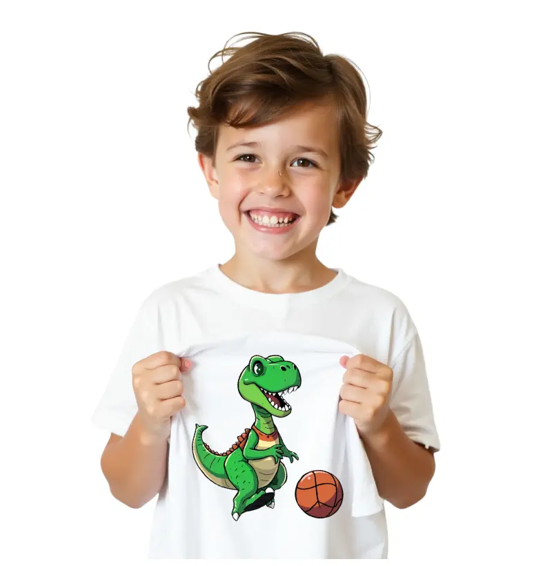 Camiseta Tiranossauro Rex Basquete