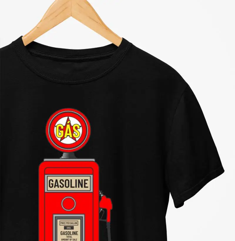 Camiseta Bomba de Gasolina Antiga - Gas Old School