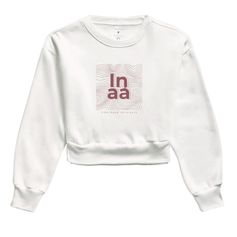 Moletom Cropped Inaá Entrelinhas