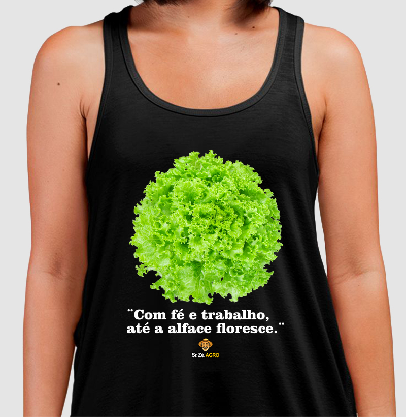 Com fé e trabalho, até a alface floresce.