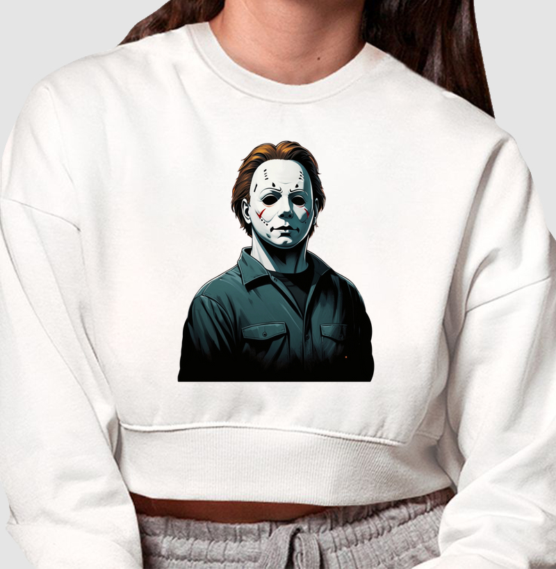 Moletom Cropped Presença Sombria