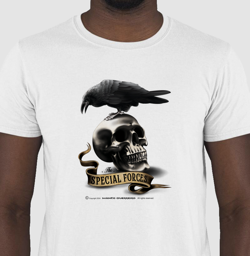 Camisa Forças Especiais Branca Masculina