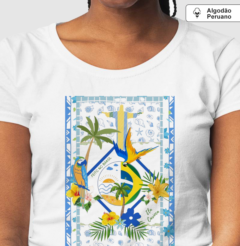 Camiseta Algodão Peruano Costa Verde