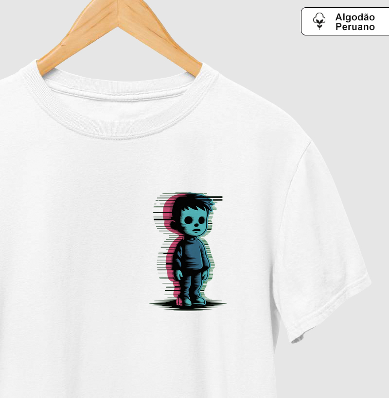 Camiseta "Garoto Glitch" - Alma Solitária