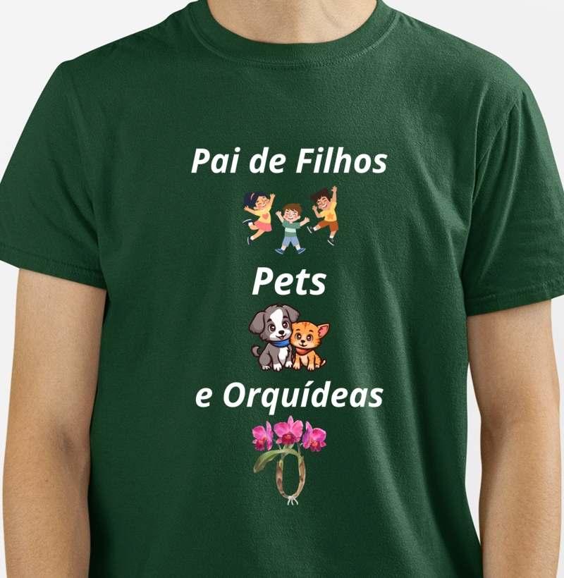 Camiseta Pai de Orquídeas